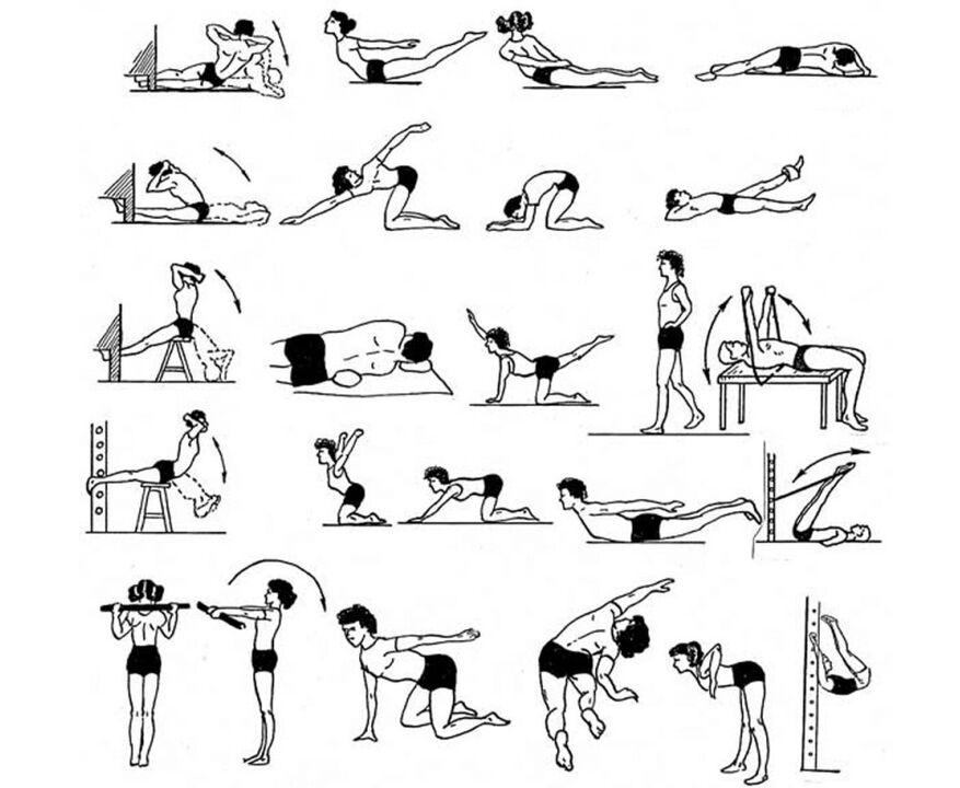 exerciții terapeutice pentru osteocondroză