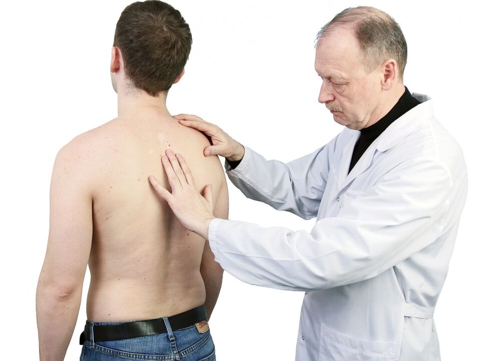 Diagnosticul de osteocondroză include un examen medical al coloanei vertebrale